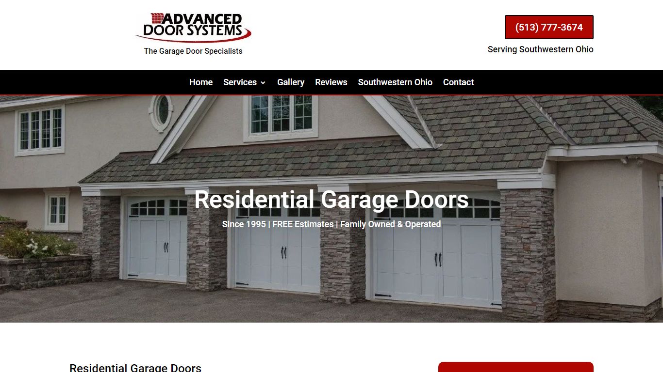 Residential Garage Doors - Advanced Door Systems
